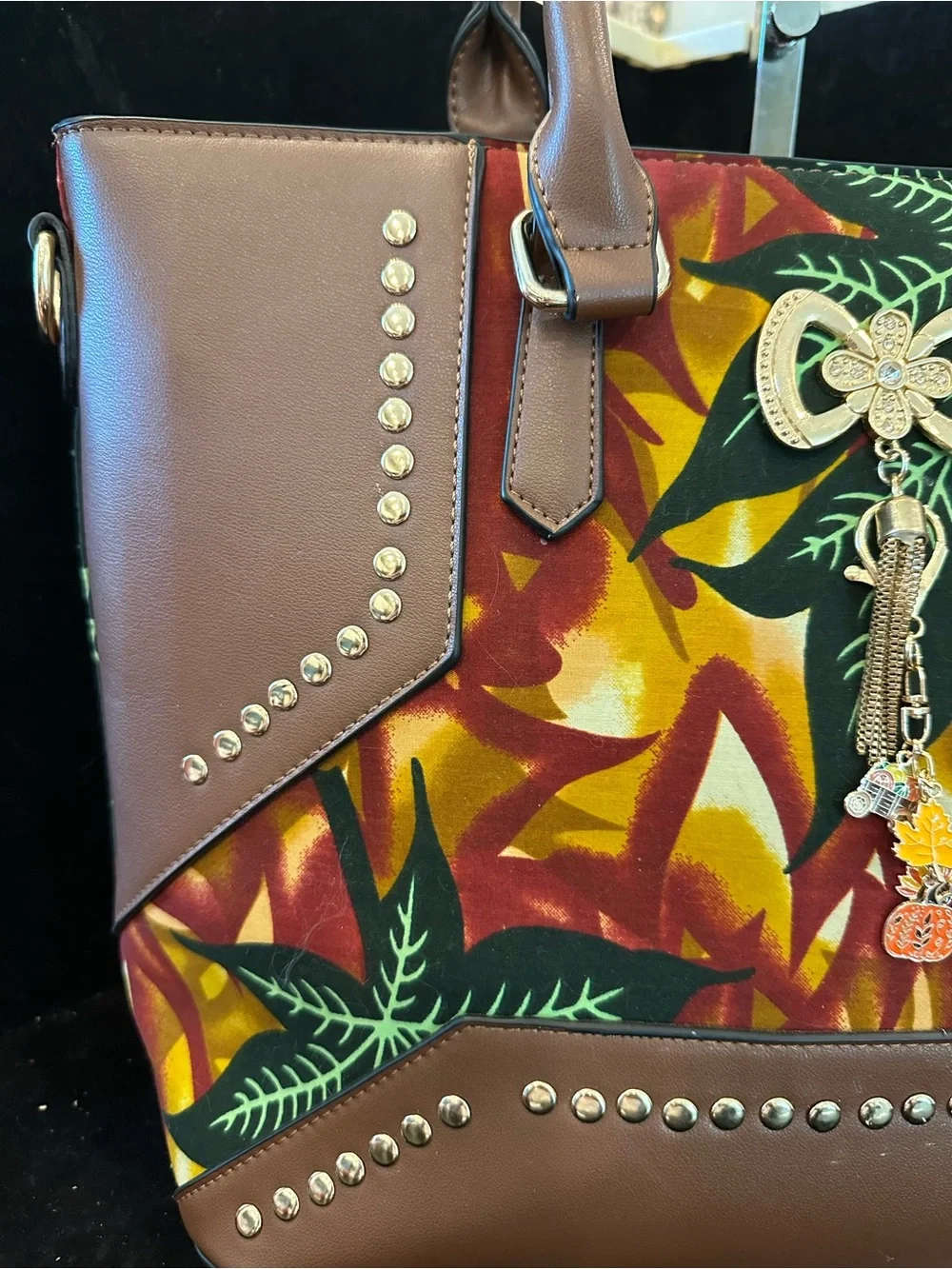 Fall tote #069 Happy Fall y’all Bag🍁🍂🍁🍃